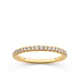 Everlasting 0.25ct TW Lab-Grown Diamond Channel Set Wedding Band in 18ct Yellow Gold