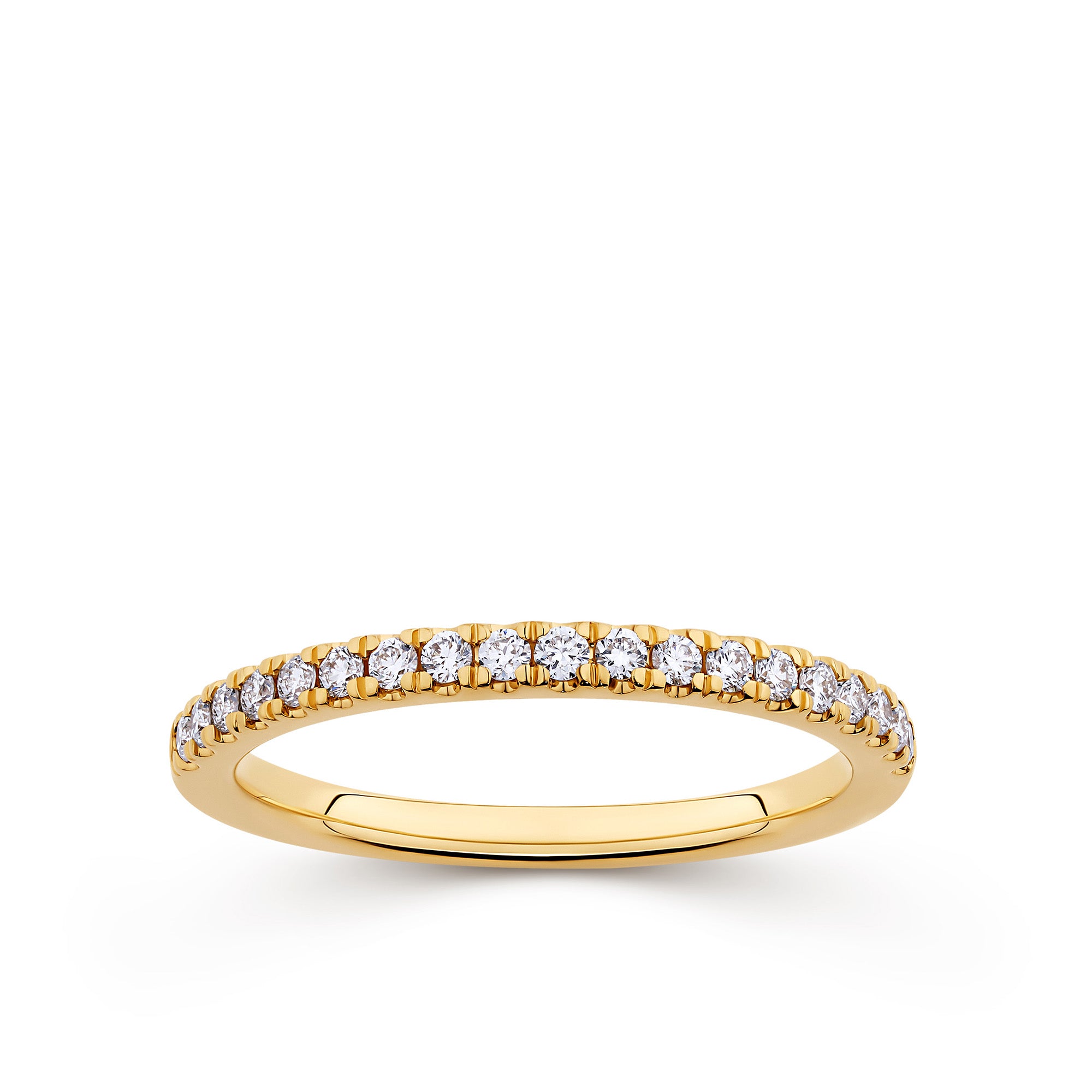 Everlasting 0.25ct TW Lab-Grown Diamond Channel Set Wedding Band in 18ct Yellow Gold
