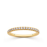 Everlasting 0.25ct TW Lab-Grown Diamond Channel Set Wedding Band in 18ct Yellow Gold