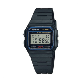 Casio Vintage Resin Quartz Watch F91W-1