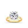 Everlasting 4.00ct TW Round Brilliant Cut Lab-Grown Diamond Engagement Ring in 18ct Yellow Gold