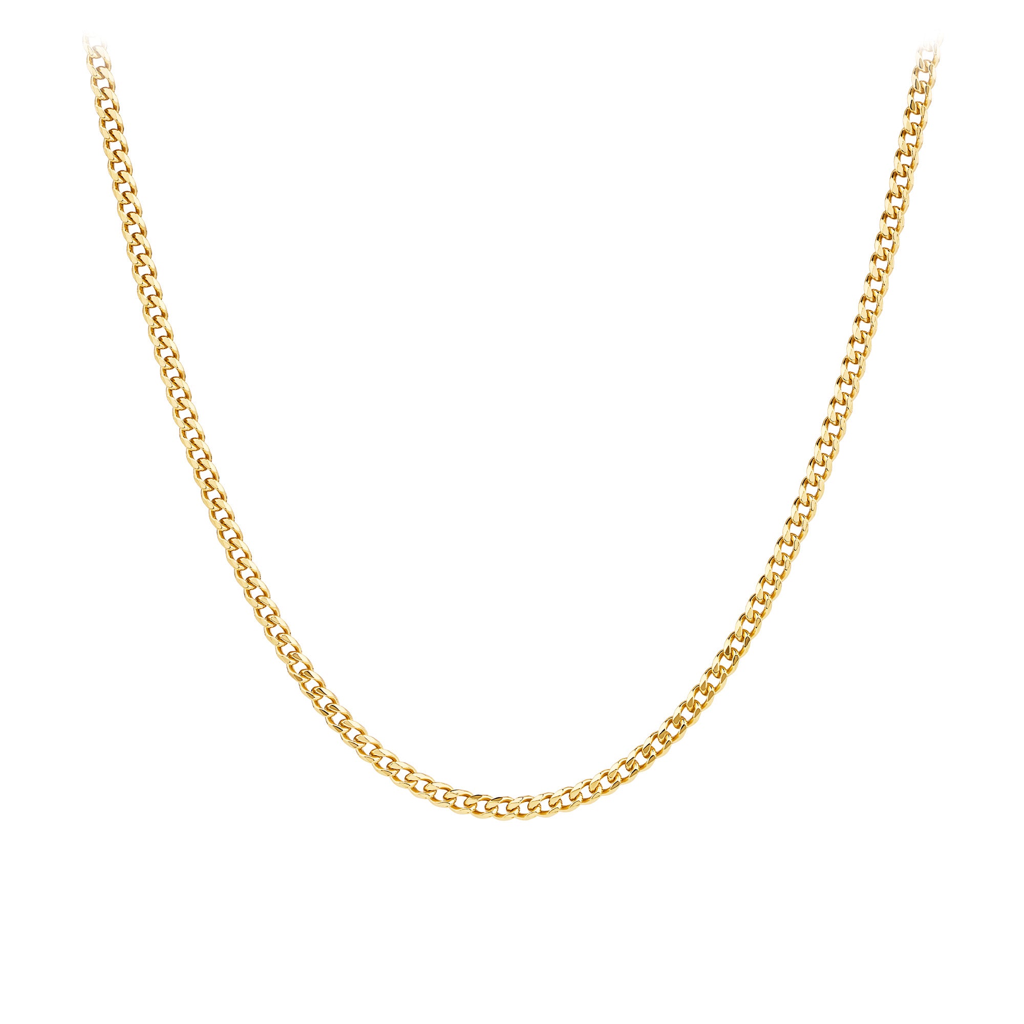 Curb Link Chain in 9ct Yellow Gold