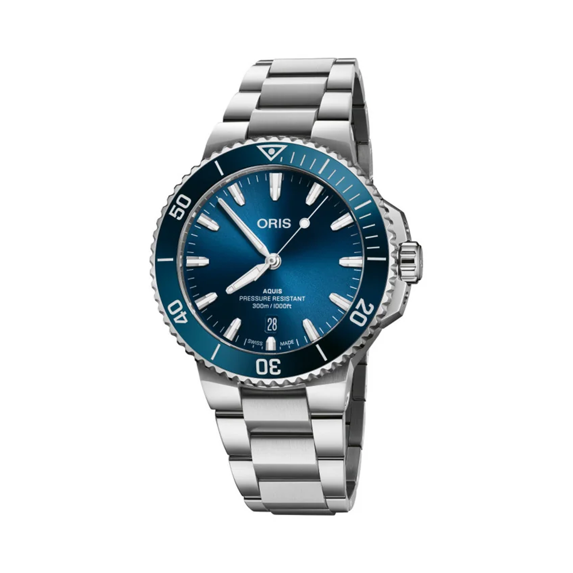 Oris Aquis Diver Men's 41.50mm Stainless Steel Automatic Watch 733 7787 4135MB
