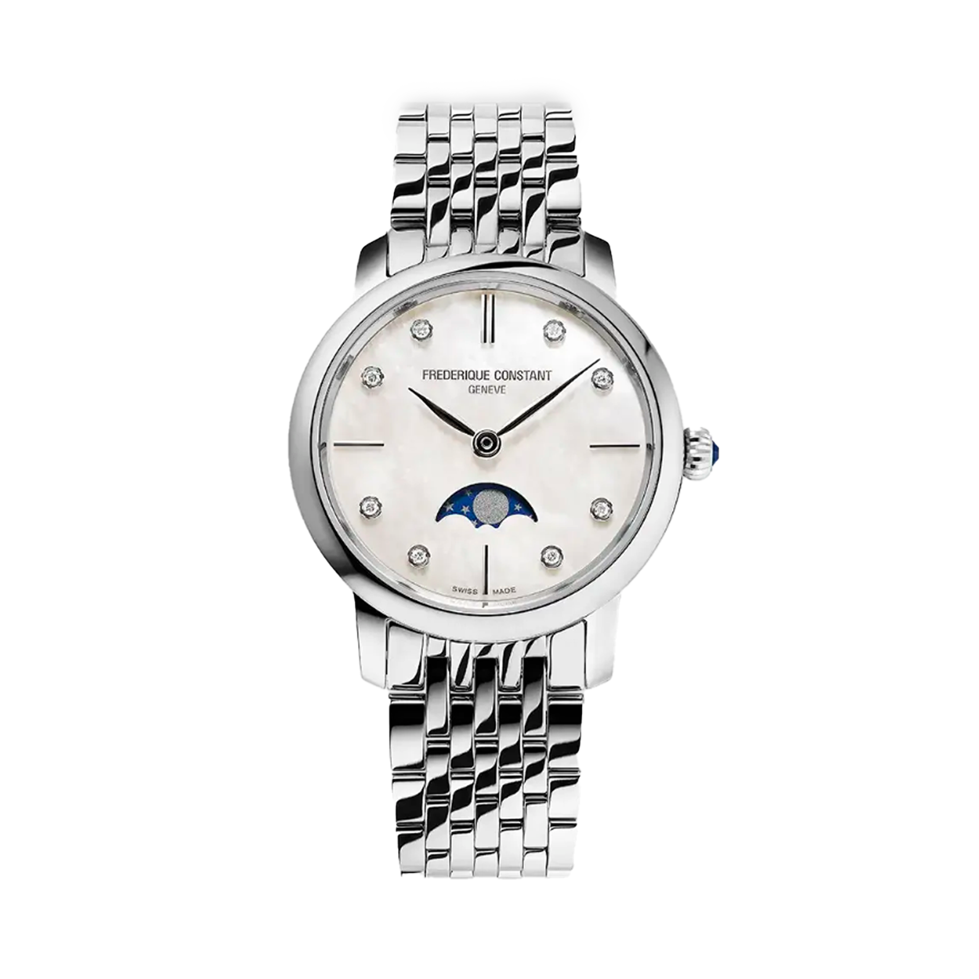 Frederique Constant 30mm Quartz Moonphase Watch FC-206MPWD1S6B