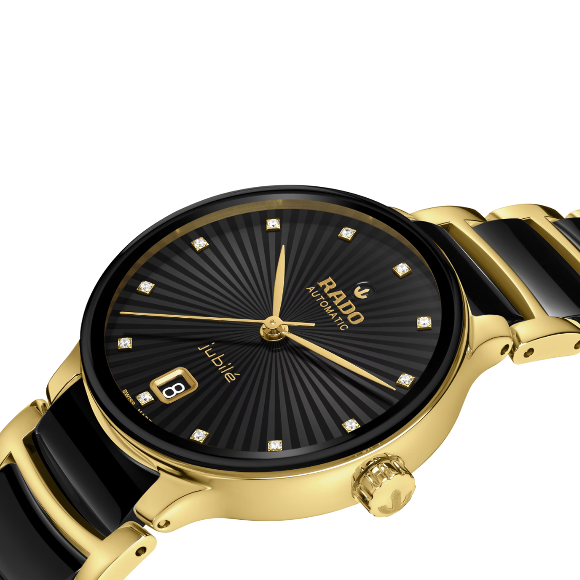 Rado Centrix Women's 35mm Ceramic & Yellow PVD Automatic Watch R30 032 742