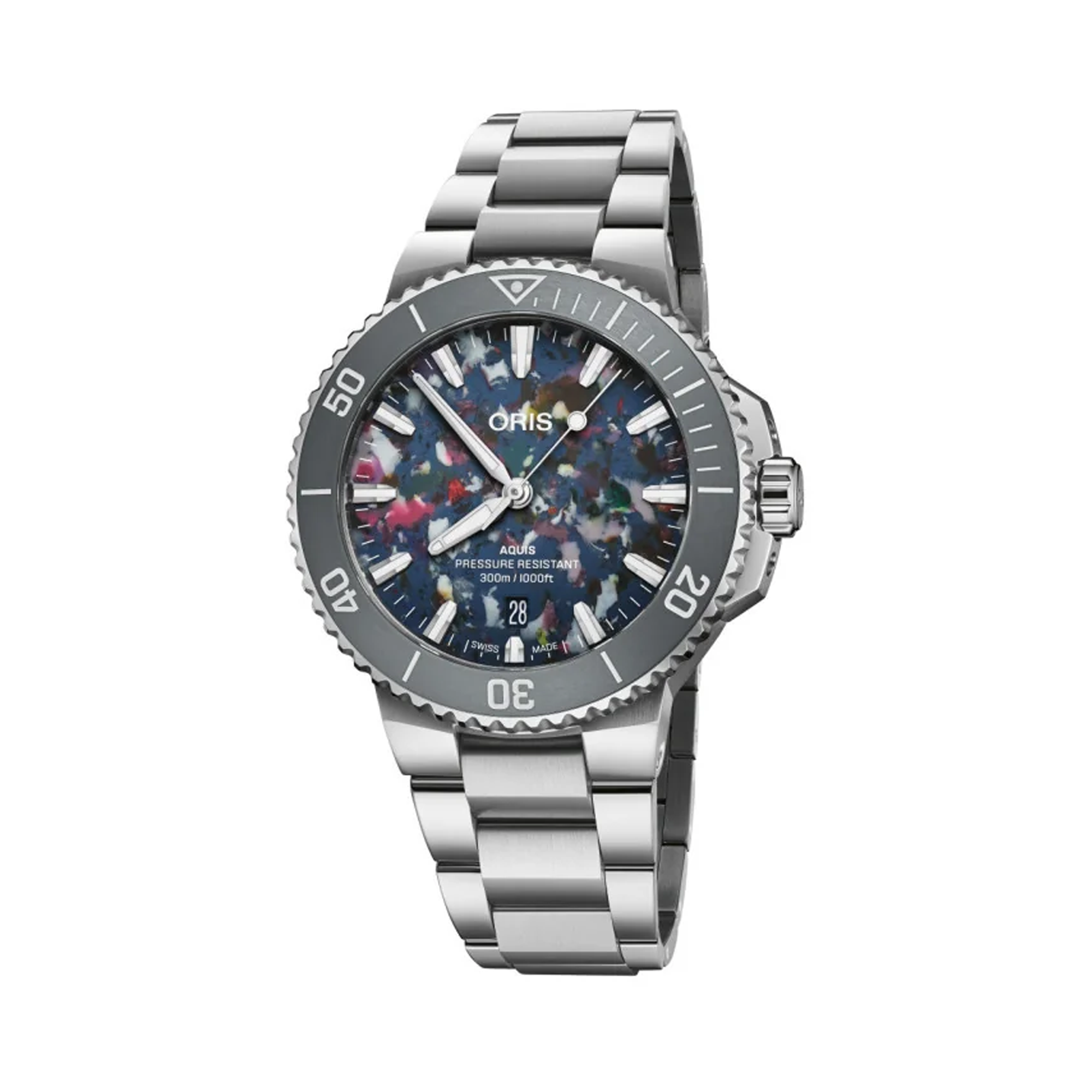 Oris Aquis Diver Men's 41.50mm Stainless Steel Automatic Watch 733 7787 4150MB