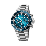 Oris Aquis Men's 43.50mm Stainless Steel Automatic Chronograph Watch 771 7793 4155MB