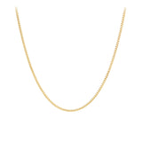 Diamond Cut Curb Link Chain in 9ct Yellow Gold