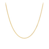 Diamond Cut Curb Link Chain in 9ct Yellow Gold