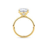 Everlasting 4.00ct TW Round Brilliant Cut Lab-Grown Diamond Engagement Ring in 18ct Yellow Gold