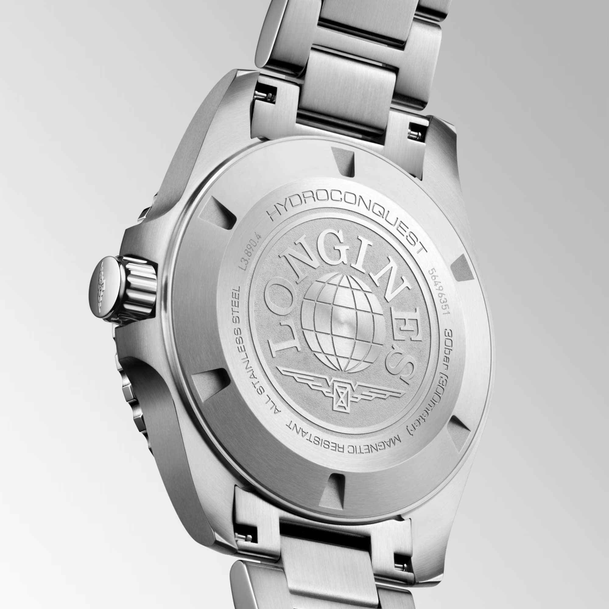 Longines Hydro Conquest Men's 43mm Automatic GMT Watch L3.890.4.96.6