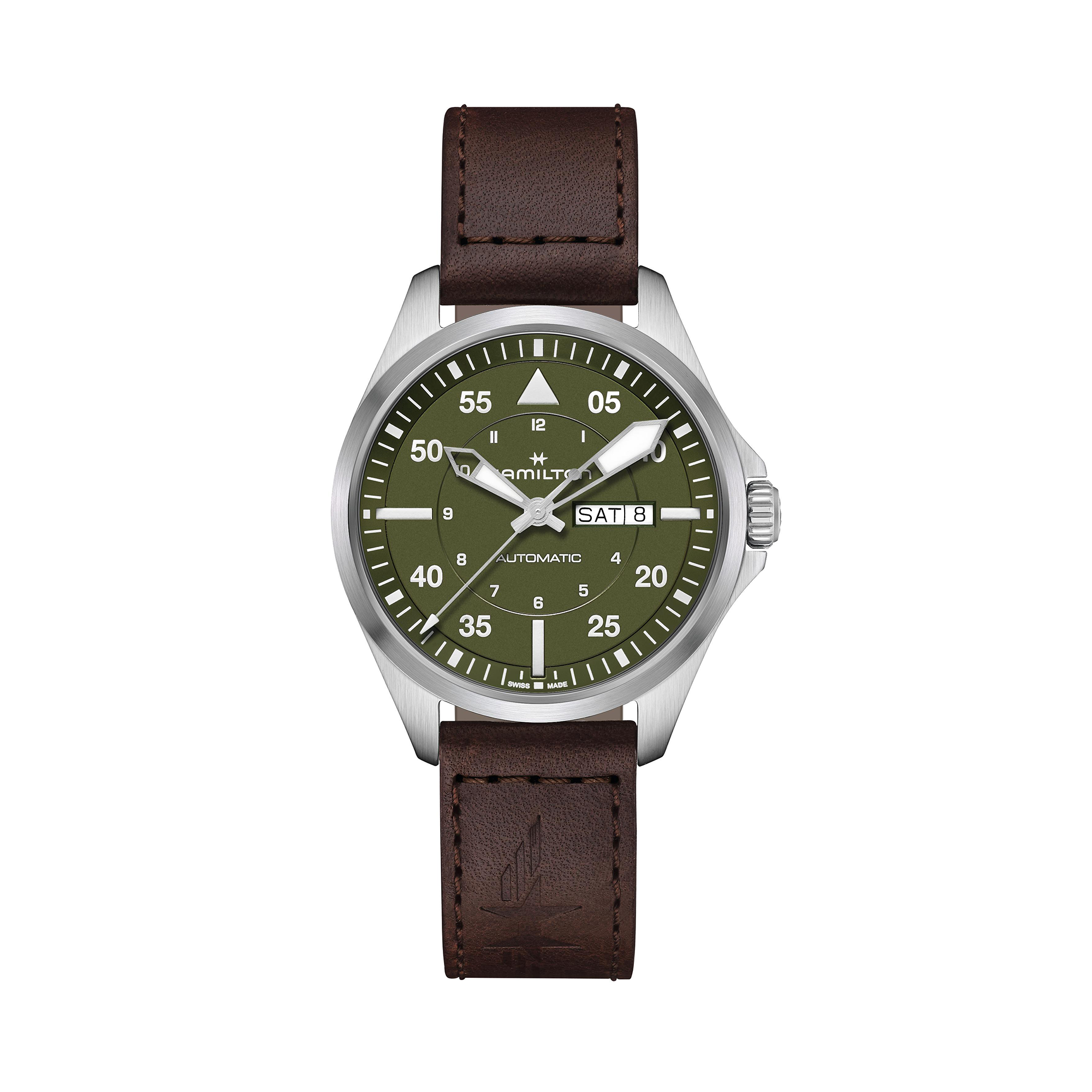 Hamilton Khaki Aviation Men's 42mm Automatic Watch H64635560