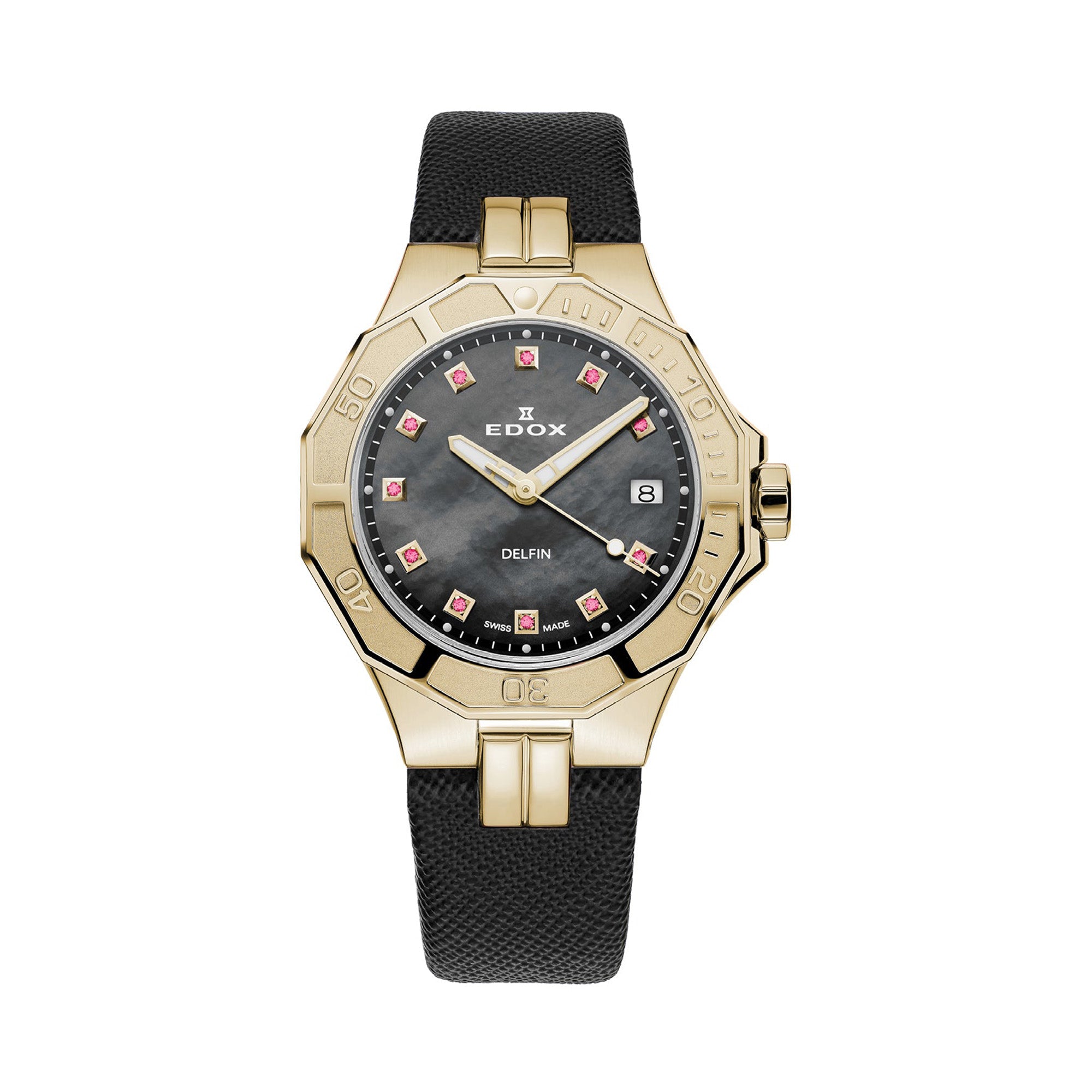 Edox Delfin Quartz Women’s 38mm Watch 5302037JCNANRUD