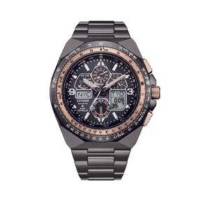 Citizen Promaster Men's 46mm IP Grey Solar Analogue/Digital Watch JY8146-54E