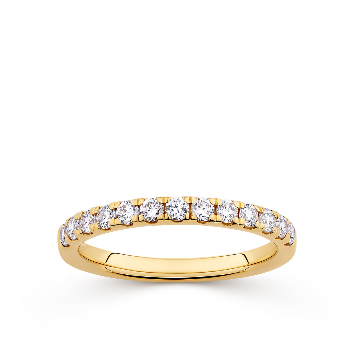 Everlasting 0.50ct TW Lab-Grown Diamond Channel Set Wedding Band in 18ct Yellow Gold