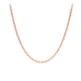 Solid Belcher Link Chain in 9ct Rose Gold