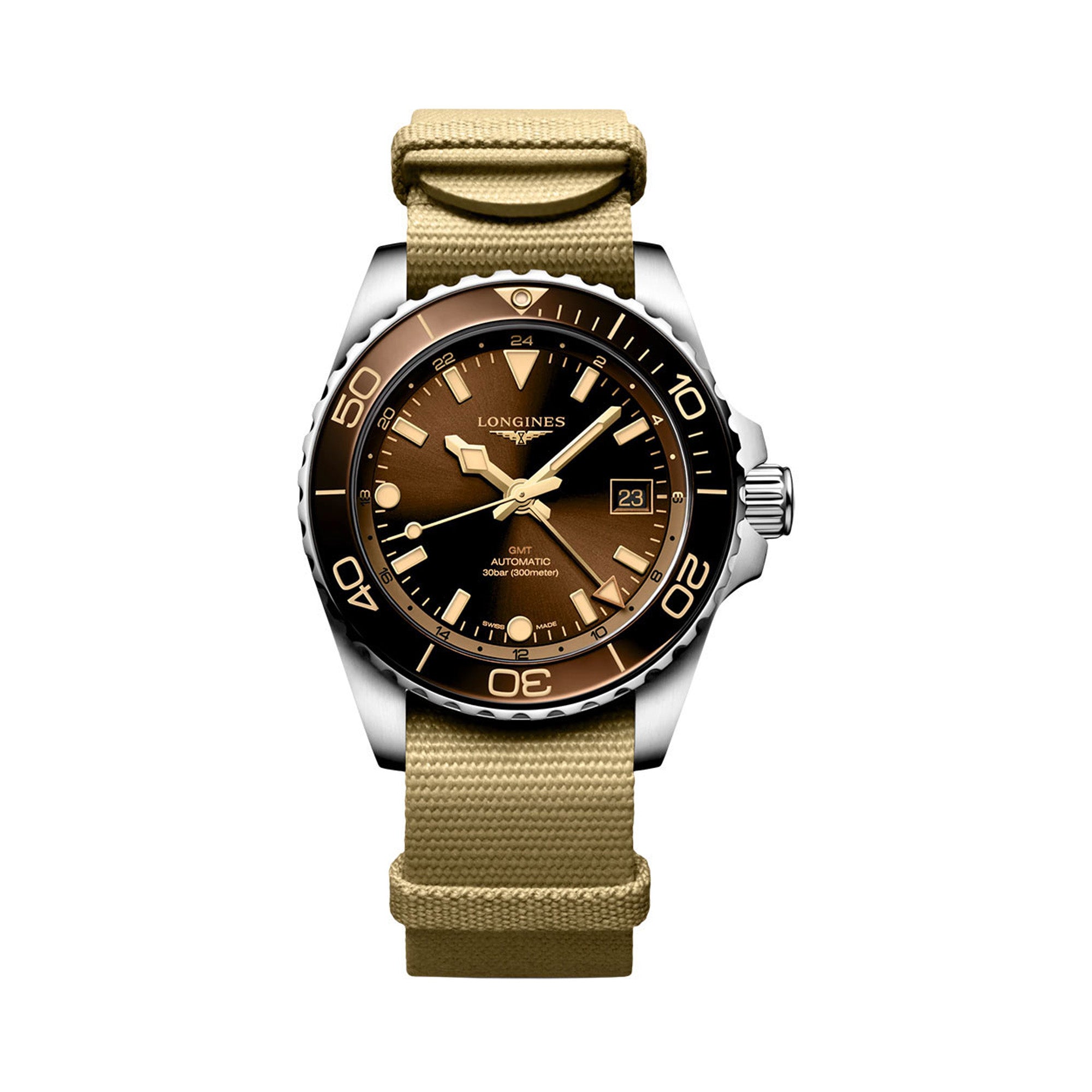 Longines Hydro Conquest Automatic GMT Men's 41mm Watch L3.790.4.66.2