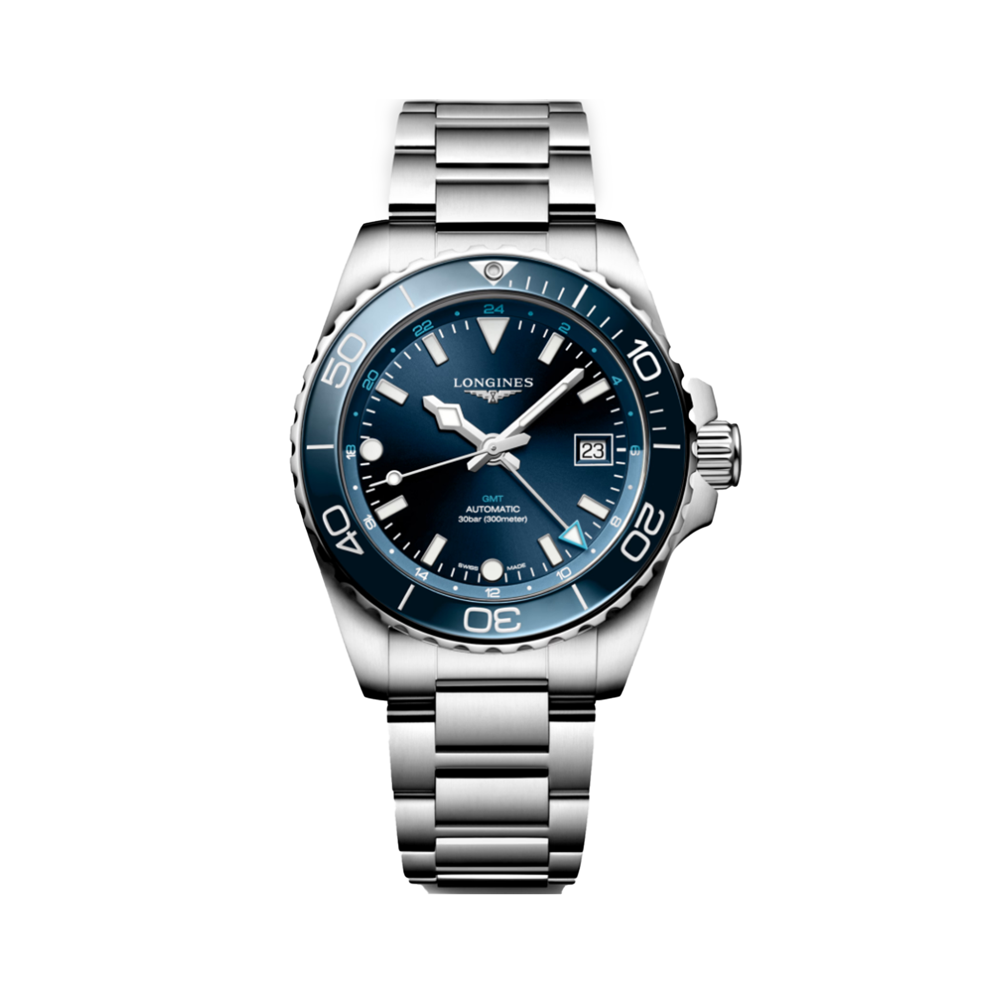 Longines Hydro Conquest Men's 41mm Stainless Steel Automatic Watch L3.790.4.96.6