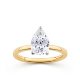 Everlasting 2.00ct TW Pear Lab-Grown Diamond Solitaire Engagement Ring in 18ct Yellow and White Gold