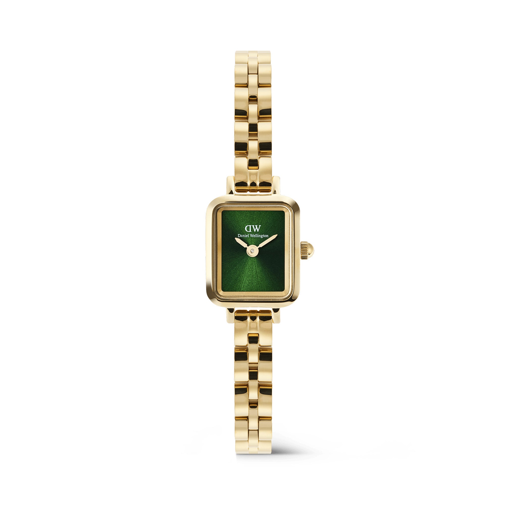 Daniel Wellington Quadro Mini Arch 3-link Emerald Sunray Gold