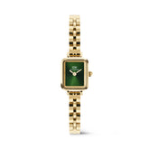 Daniel Wellington Quadro Mini Arch 3-link Emerald Sunray Gold