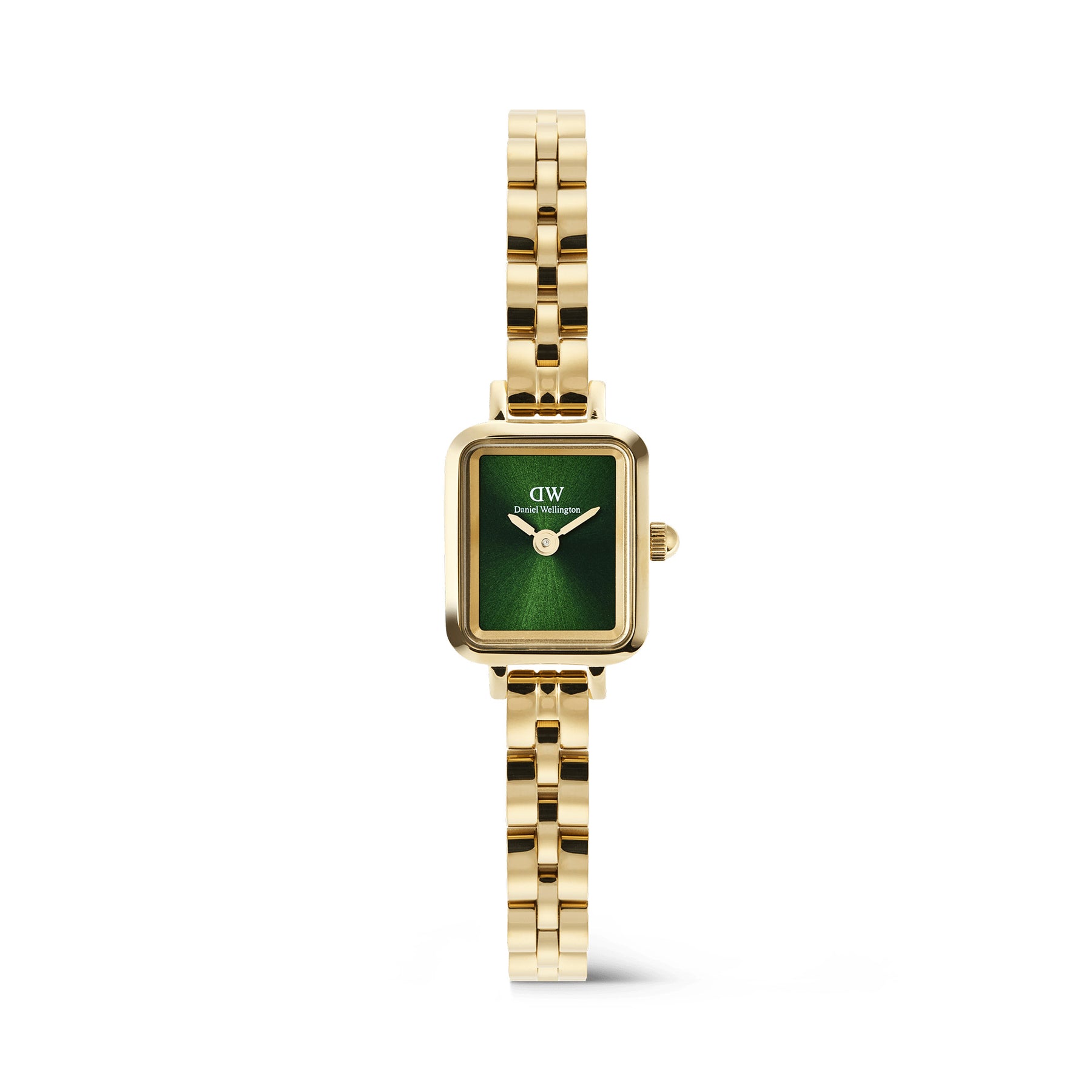 Daniel Wellington Quadro Mini Arch 3-link Emerald Sunray Gold