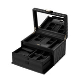 WOLF Lauren Medium Jewellery Box Black 349702