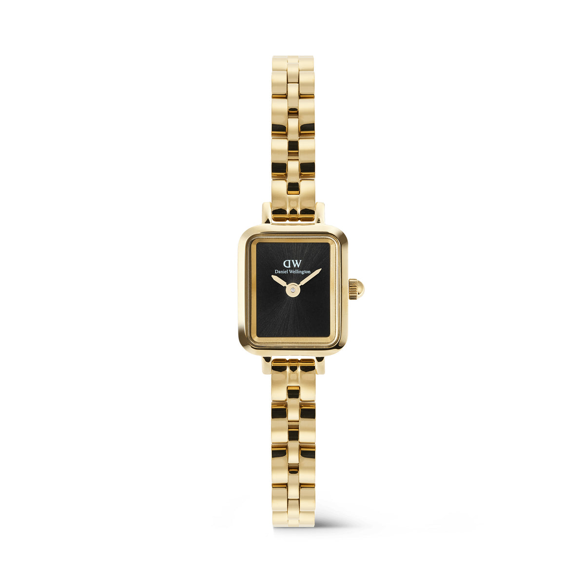 Daniel Wellington Quadro Mini Arch 3-link Onyx Sunray Gold