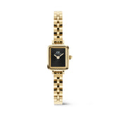 Daniel Wellington Quadro Mini Arch 3-link Onyx Sunray Gold