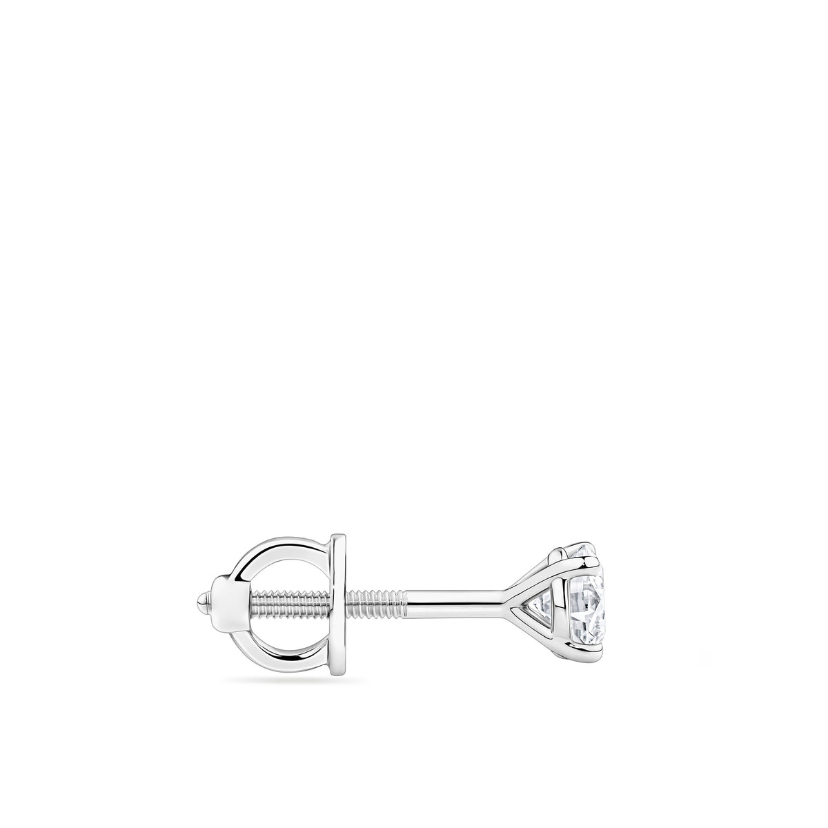 0.50ct TW Diamond Solitaire Earrings in 18ct White Gold