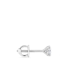 0.50ct TW Diamond Solitaire Earrings in 18ct White Gold