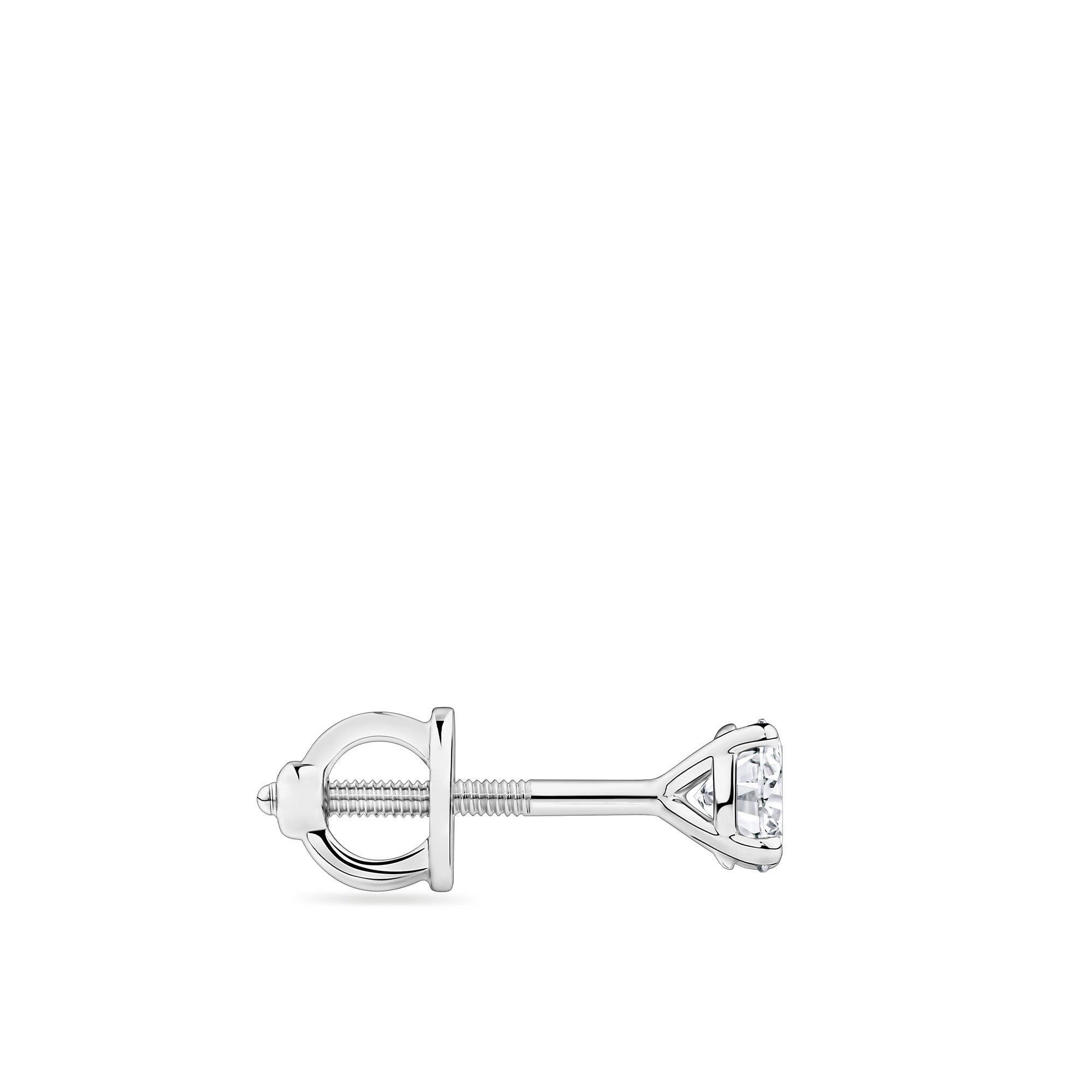 0.50ct TW Diamond Solitaire Earrings in 18ct White Gold