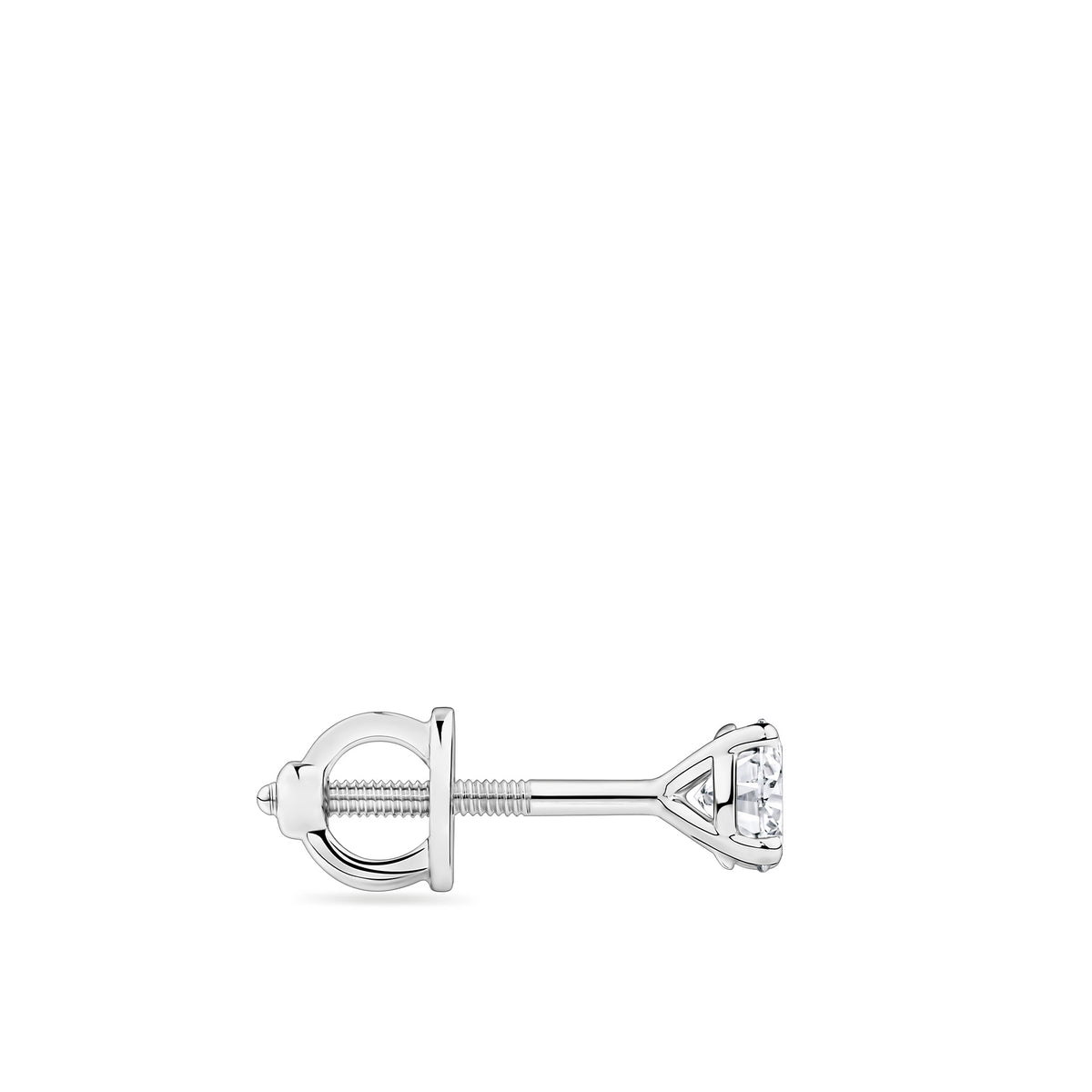 0.50ct TW Diamond Solitaire Earrings in 18ct White Gold