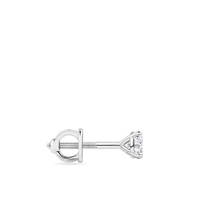 0.50ct TW Diamond Solitaire Earrings in 18ct White Gold