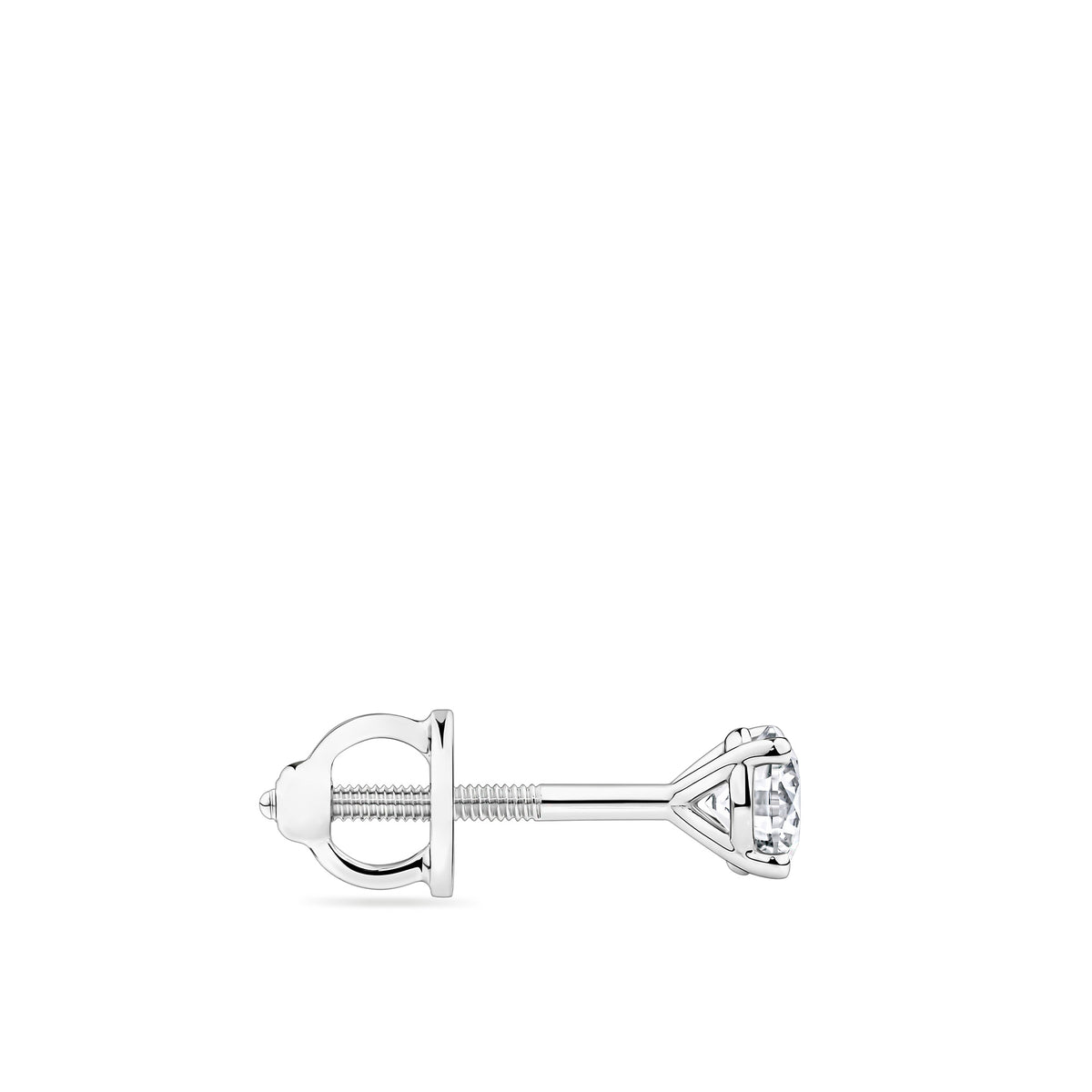 0.50ct TW Diamond Solitaire Earrings in 9ct White Gold