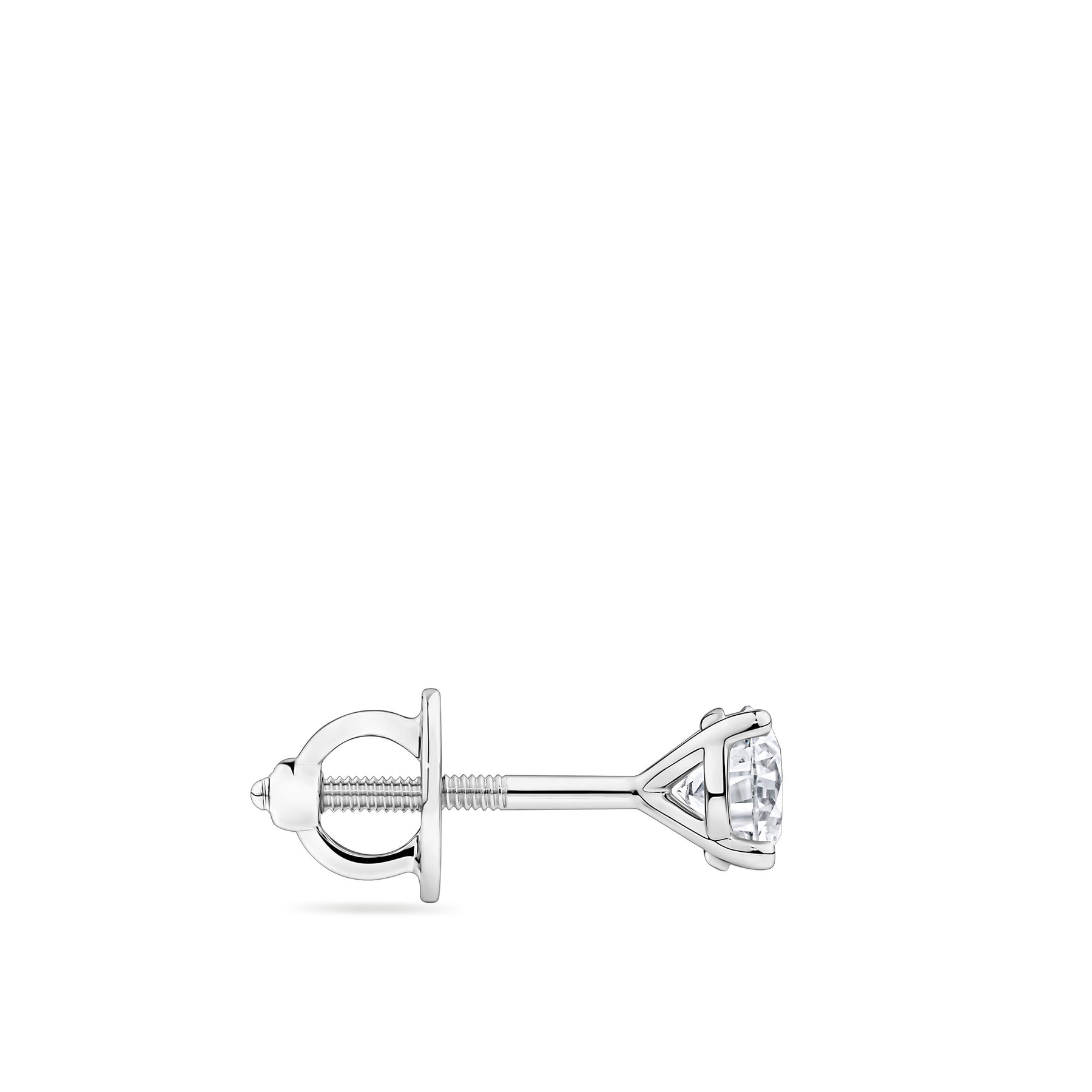 0.75ct TW Diamond Solitaire Earrings in 18ct White Gold