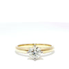 0.70ct TDW Diamond Solitaire Ring in 9ct Yellow and White Gold