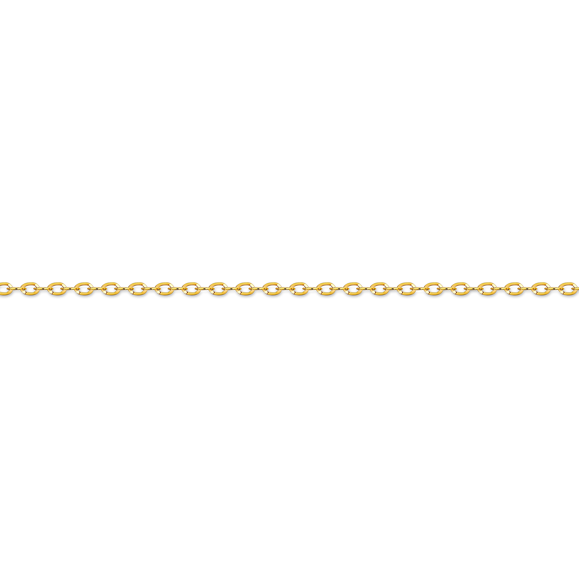 Diamond Cut Cable 45cm Chain in 18ct Yellow Gold