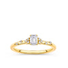 Everlasting Promise 0.33ct TW Emerald Cut Lab-Grown Diamond Ring in 9ct Yellow Gold