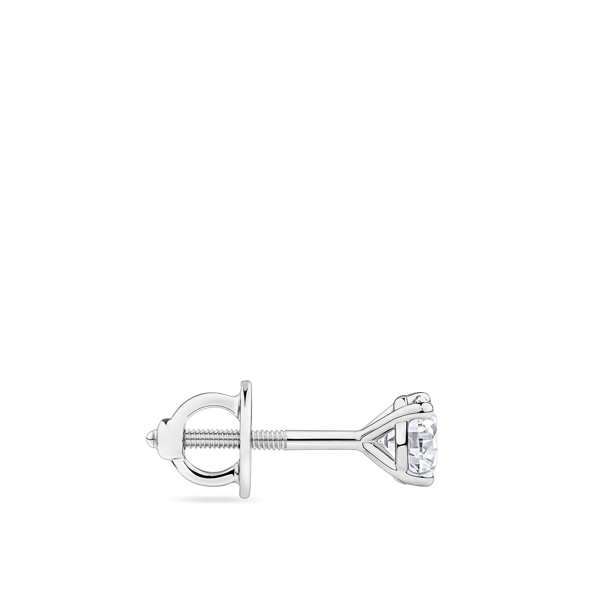 0.75ct TW Diamond Solitaire Earrings in 18ct White Gold