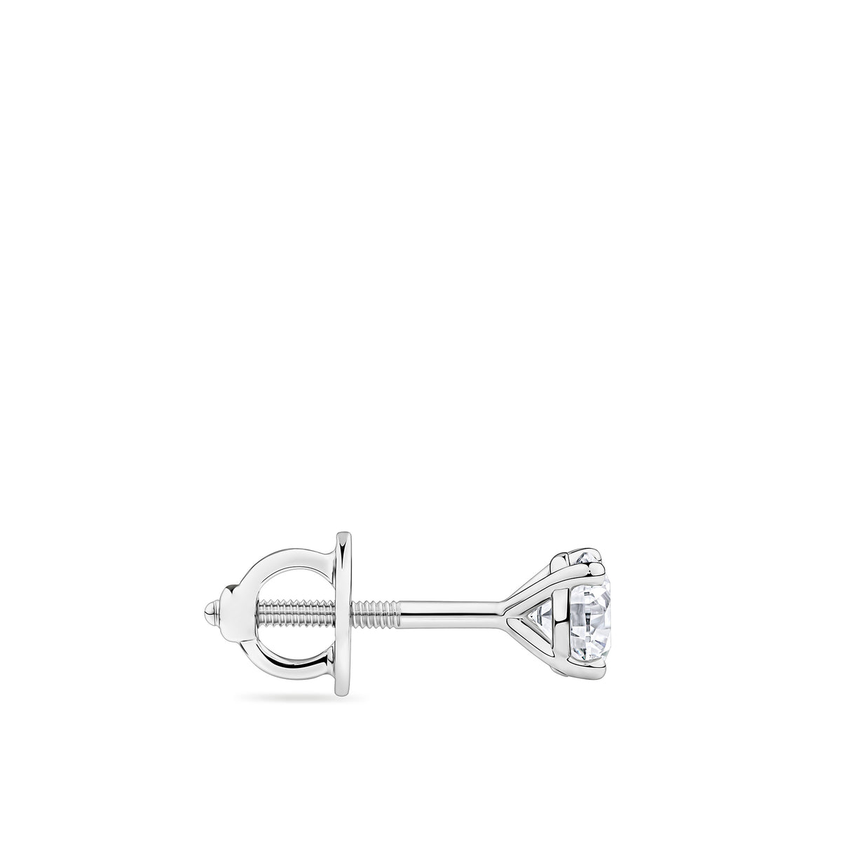 0.75ct TW Diamond Solitaire Earrings in 18ct White Gold