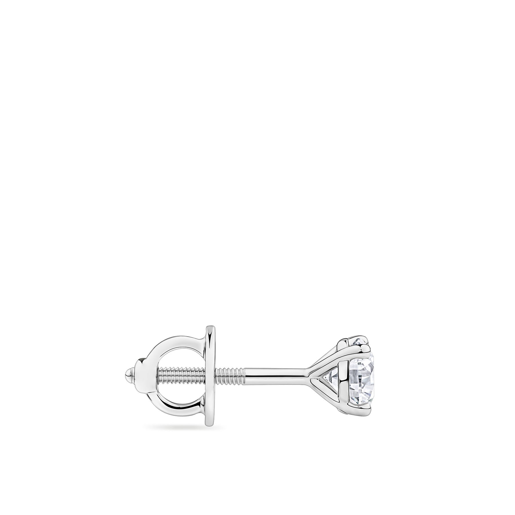 0.75ct TW Diamond Solitaire Earrings in 18ct White Gold