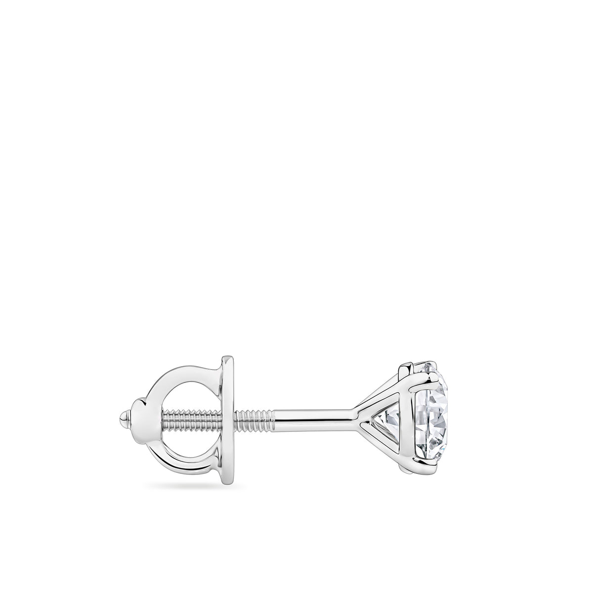1.00ct TW Diamond Solitaire Earrings in 9ct White Gold