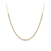 1.00ct TW Lab-Grown Half Diamond Tennis Necklace in 9ct Yellow Gold