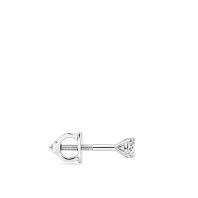 0.25ct TW Diamond Solitaire Earrings in 18ct White Gold