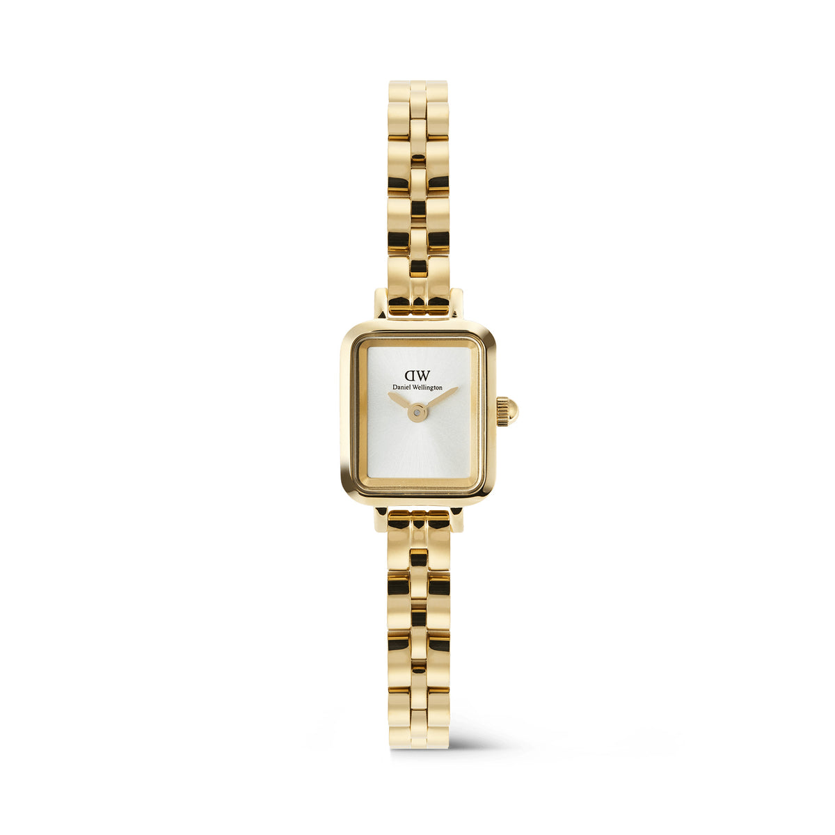 Daniel Wellington Quadro Mini Arch 3-link White Sunray Gold
