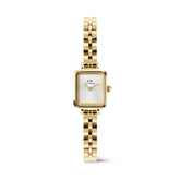 Daniel Wellington Quadro Mini Arch 3-link White Sunray Gold