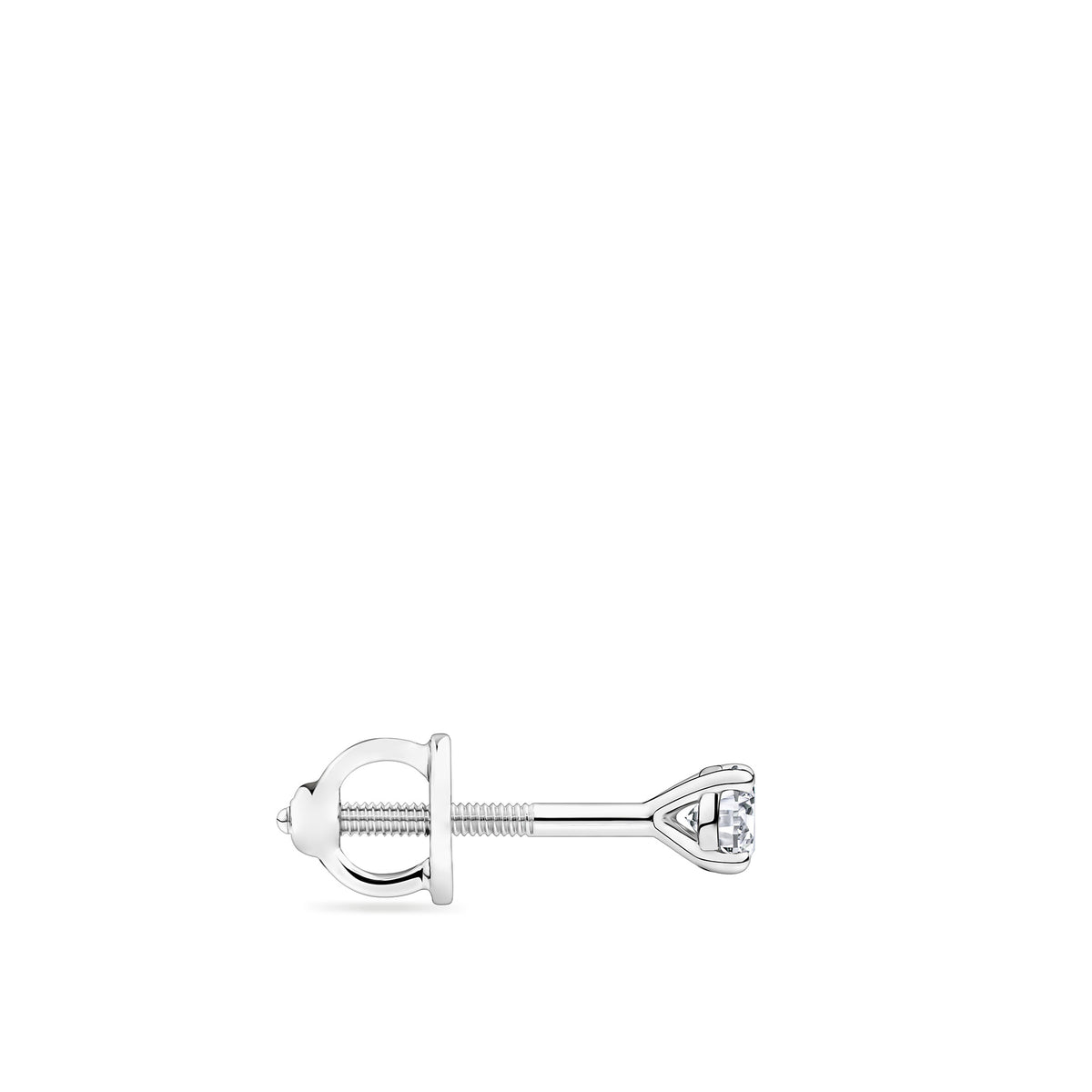 0.25ct TW Diamond Solitaire Earrings in 9ct White Gold