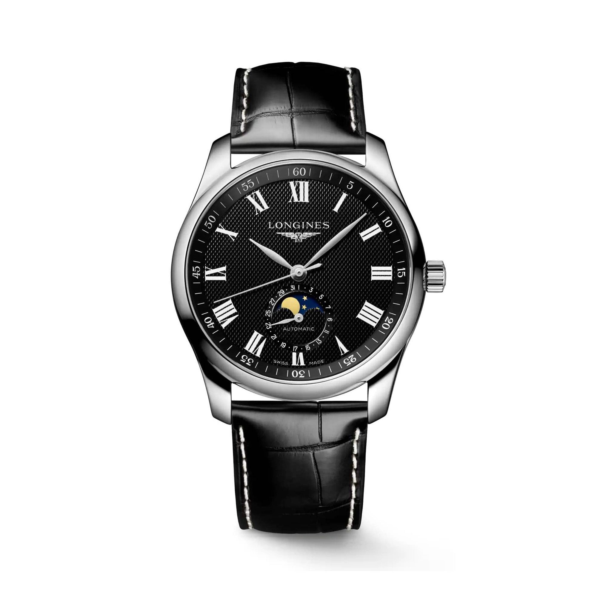 Longines Master Automatic Moon Phase Men's 42mm Watch L2.919.4.51.8