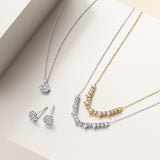 0.50ct TW Lab-Grown Diamond Necklace in 9ct Yellow Gold